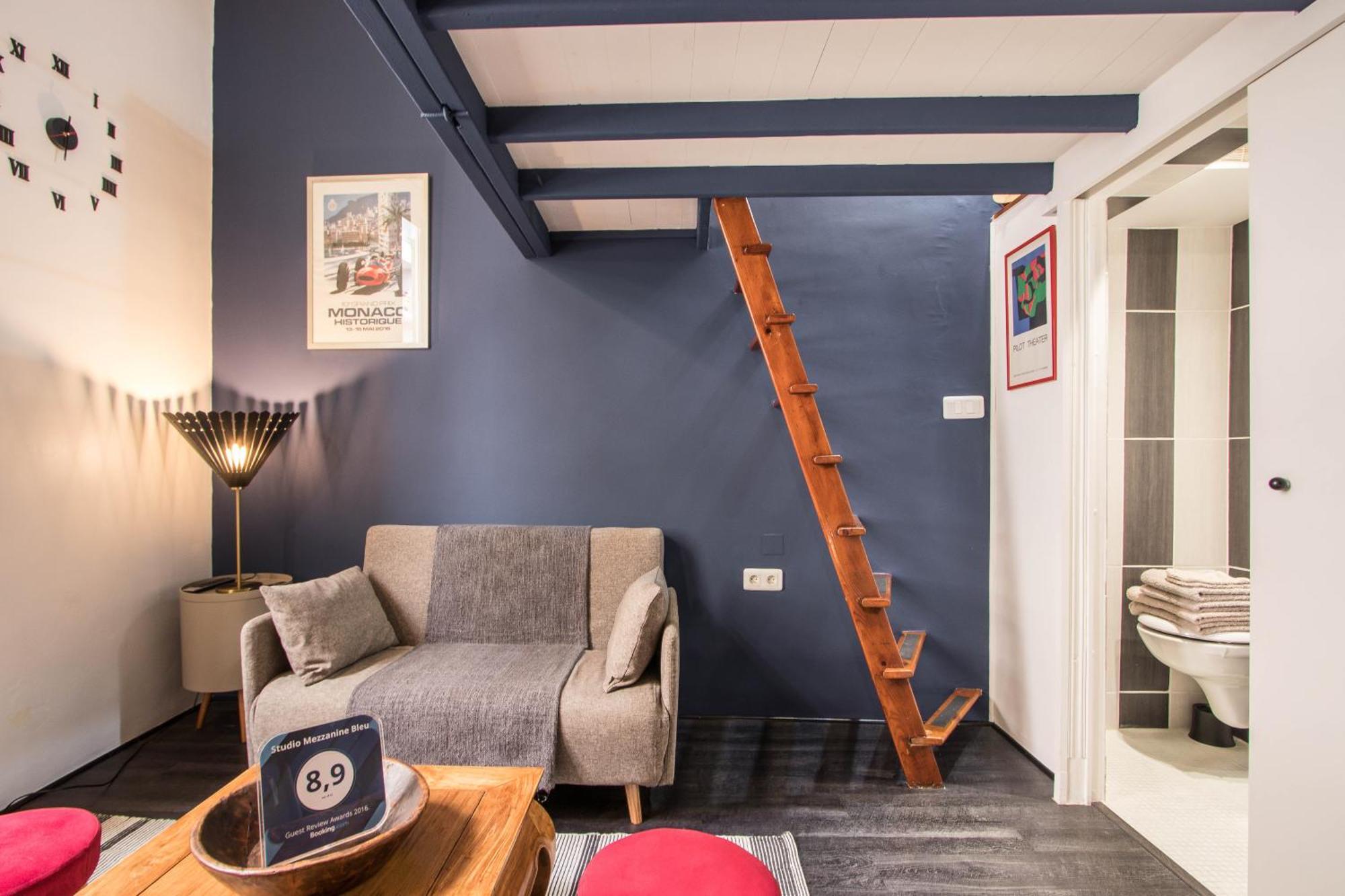 Studio Mezzanine Bleu Roquebrune-Cap-Martin Exterior foto
